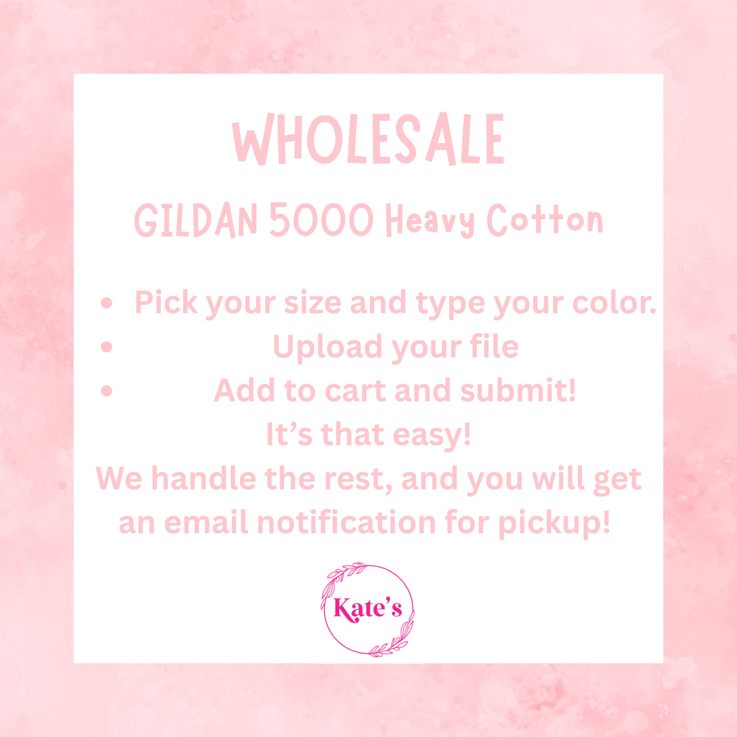 Upload Your Own Design - Gildan Heavy Cotton Wholesale