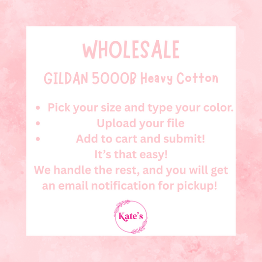 Upload Your Own Design - Gildan Heavy Cotton 5000B (YOUTH) Wholesale