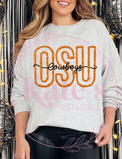 Faux Tinsel OSU Shirt