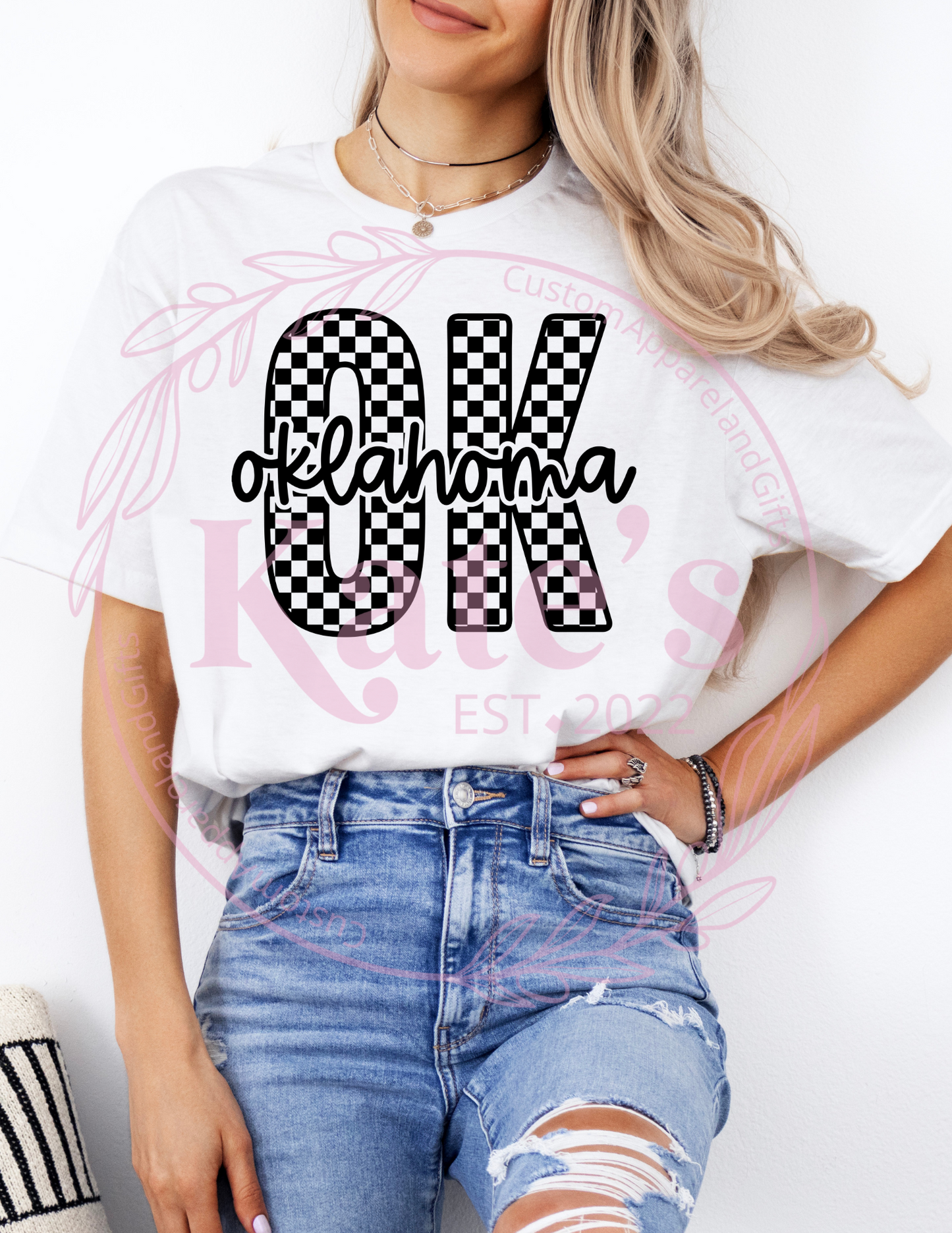 Oklahoma Checkered T-Shirt