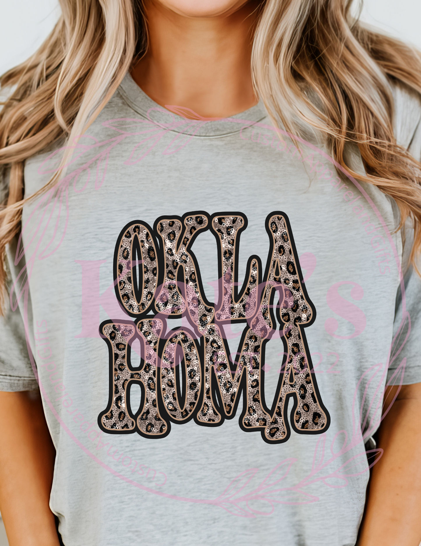 Sequin Cheetah Oklahoma Shirt