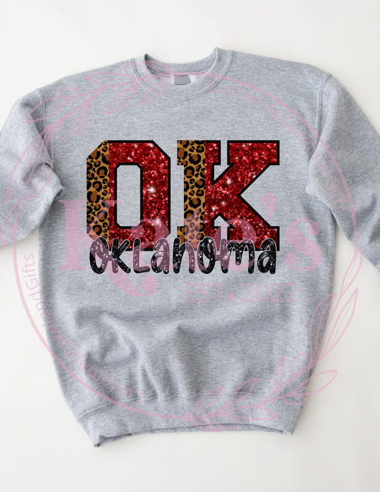 Sequin Oklahoma Shirt