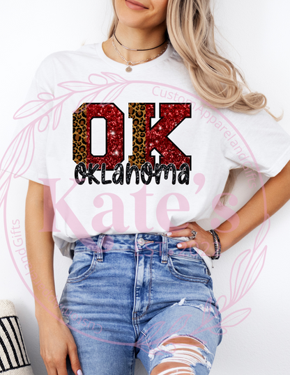 Sequin Oklahoma Shirt