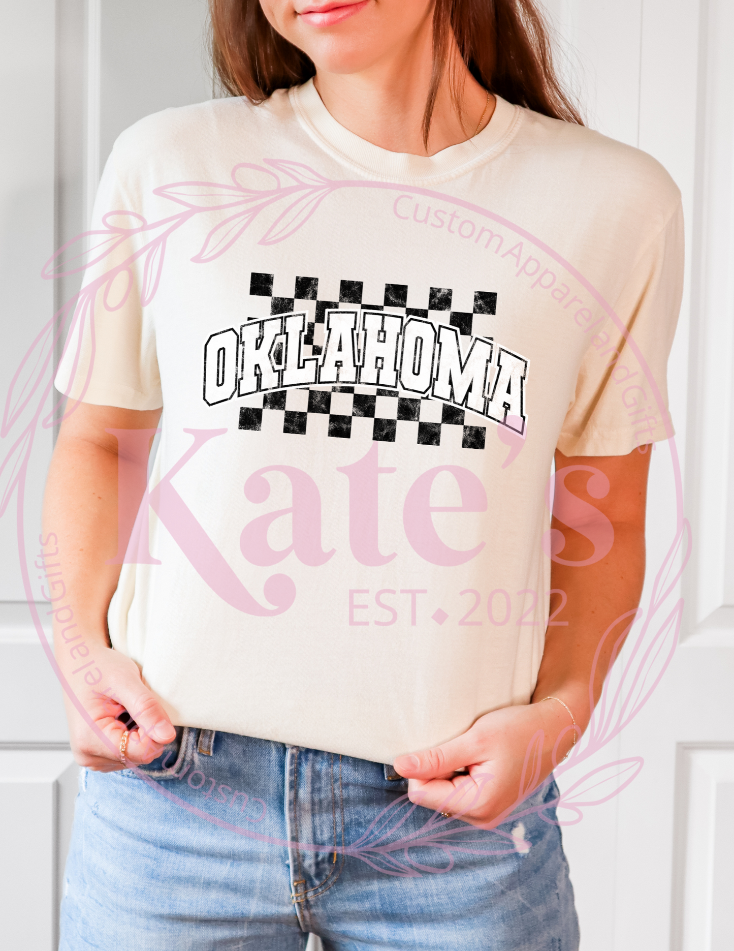 Black Checkered Oklahoma Shirt