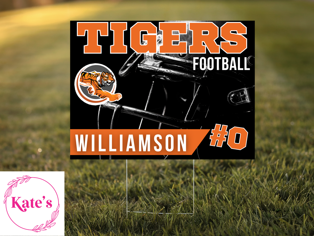 Wilson Tigers Football Yard Sign