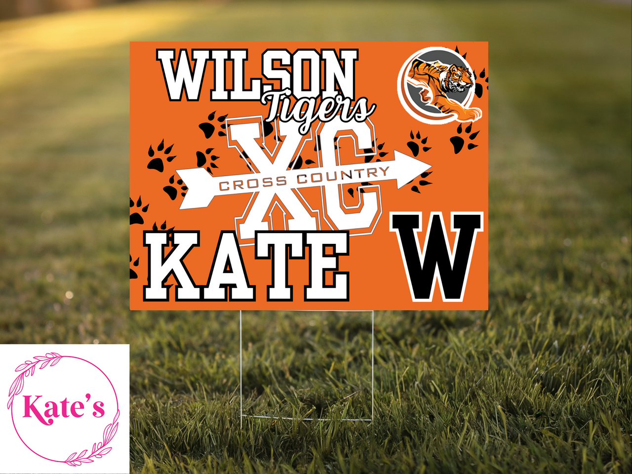 Wilson Tigers Cross Country Yard Sign