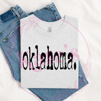 Oklahoma Typography Shirt
