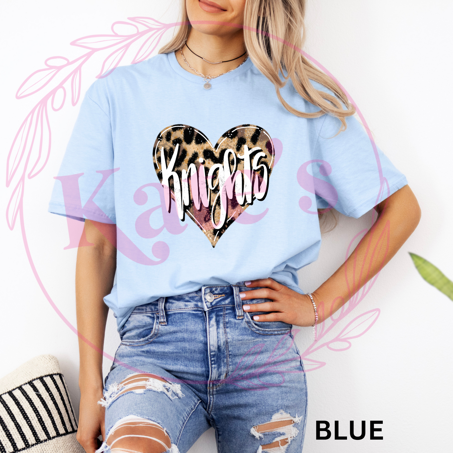 Knights Cheetah Heart Shirt