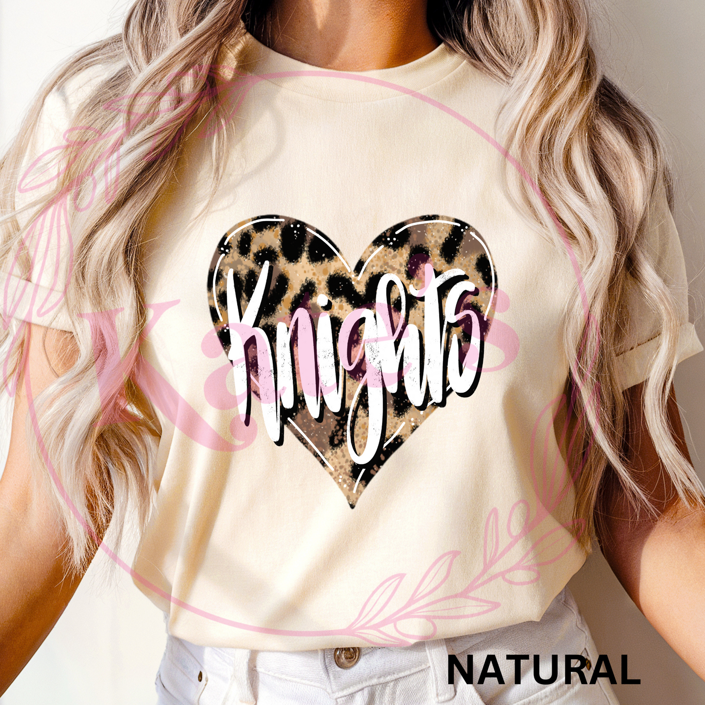 Knights Cheetah Heart Shirt
