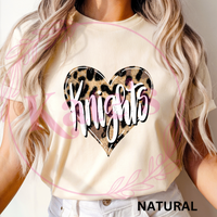 Knights Cheetah Heart Shirt