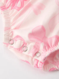 Girls Pink Bow Romper - 4 MOQ