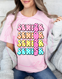 Checkered Senior 2025 Shirt