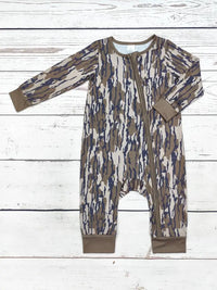 Baby Dark Camo Zip Sleeper