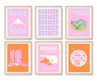 Pastel OU College Wall Decor
