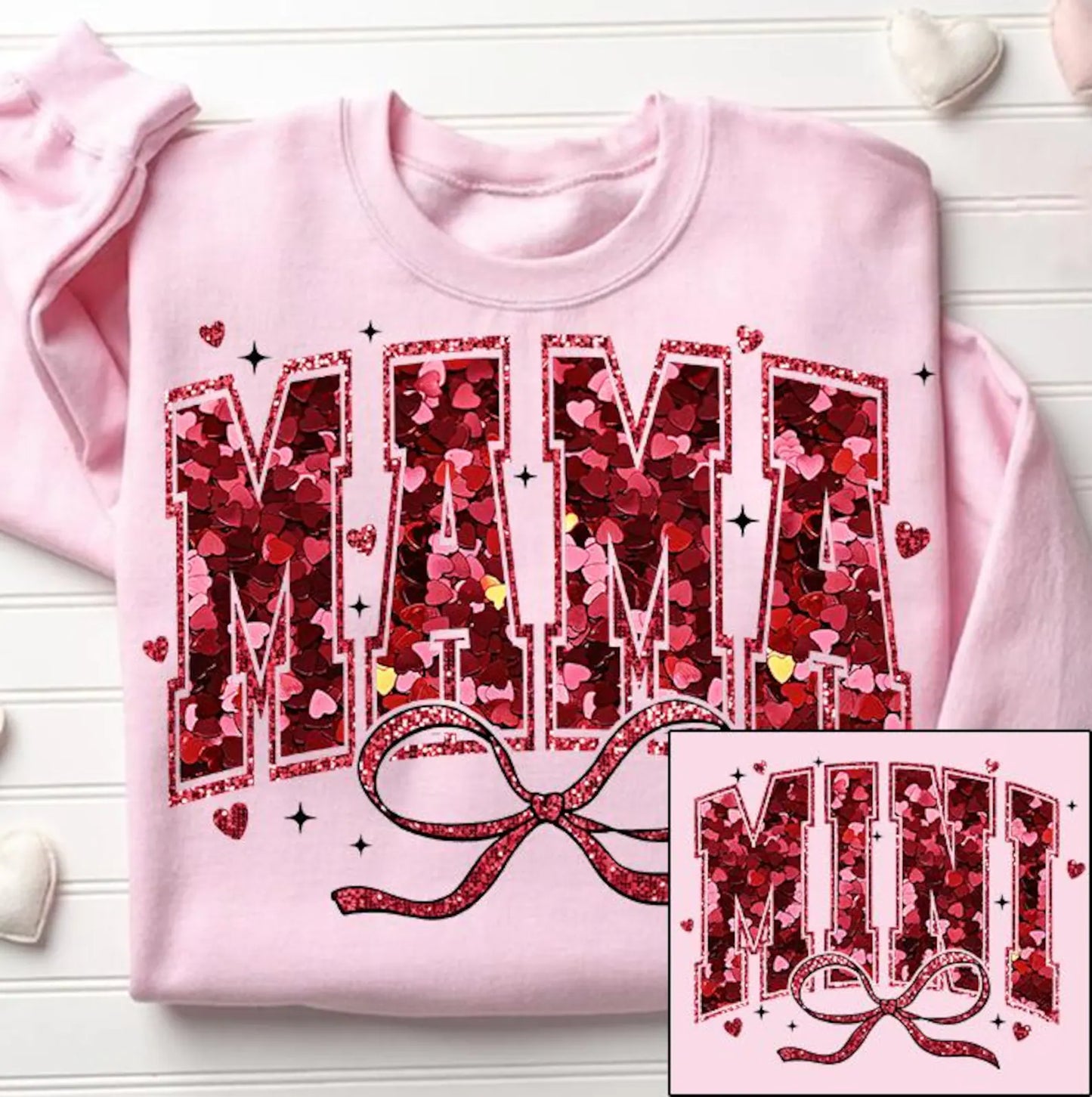 Mama and Mini Coquette Bow T-Shirt Sets