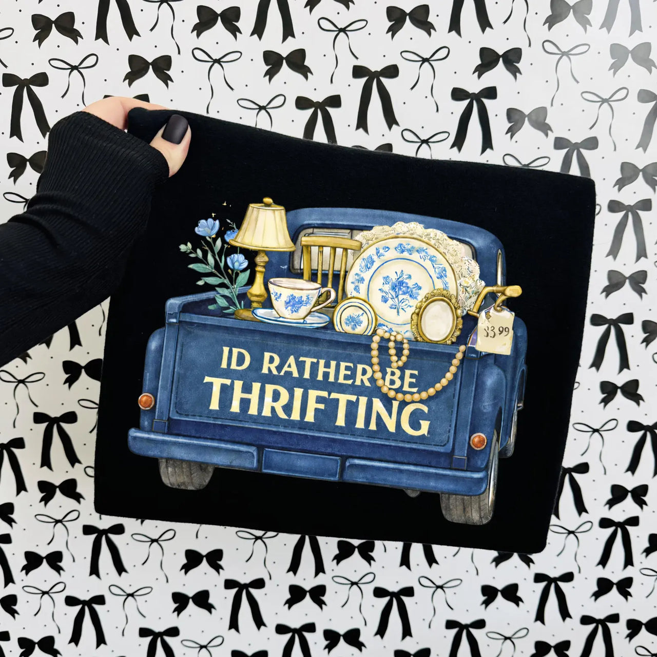 I'd Rather Be Thrifting Blue Truck Shirt