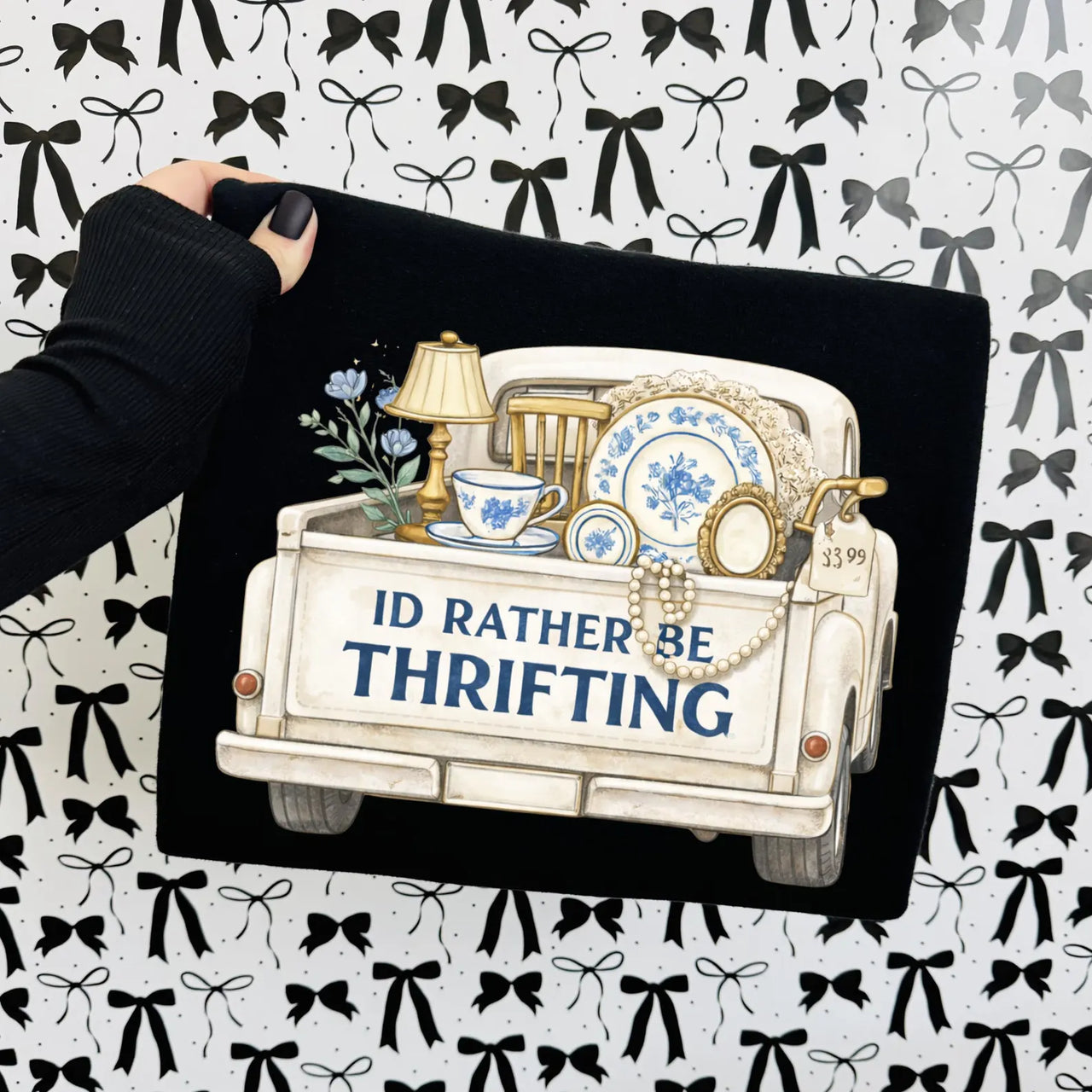 I'd Rather Be Thrifting White Truck Shirt