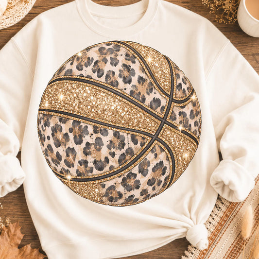 Cheetah and Gold Basketball *OCT SALE*