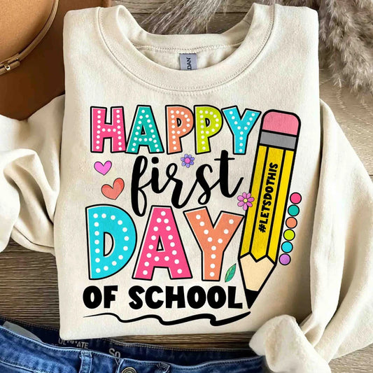 Happy First Day Of School Youth T-Shirt