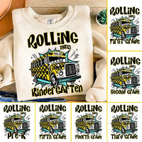 Rolling Into Grade Level T-Shirt *Back to School Sale*