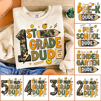 School Dude Camo Youth T-Shirt