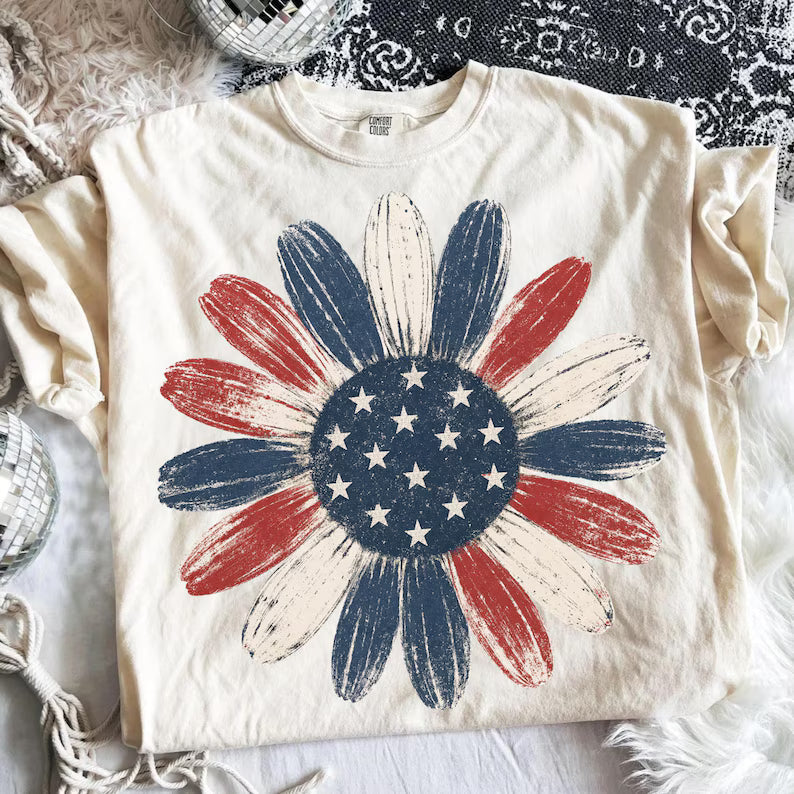 Red, White, and Blue Flower *4th of July Sale*