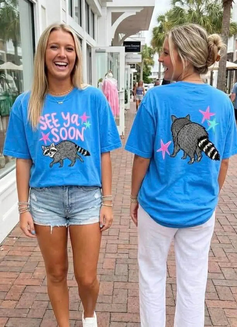 See You Soon Racoon Comfort Colors Shirt