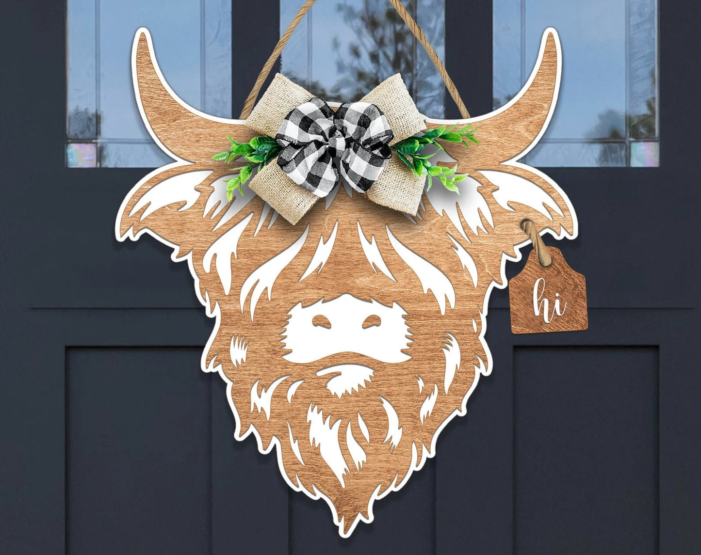 Highland Cow DIY Door/Wall Décor/Door Hanger KIT