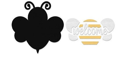 Welcome Bee Door Hanger DiY