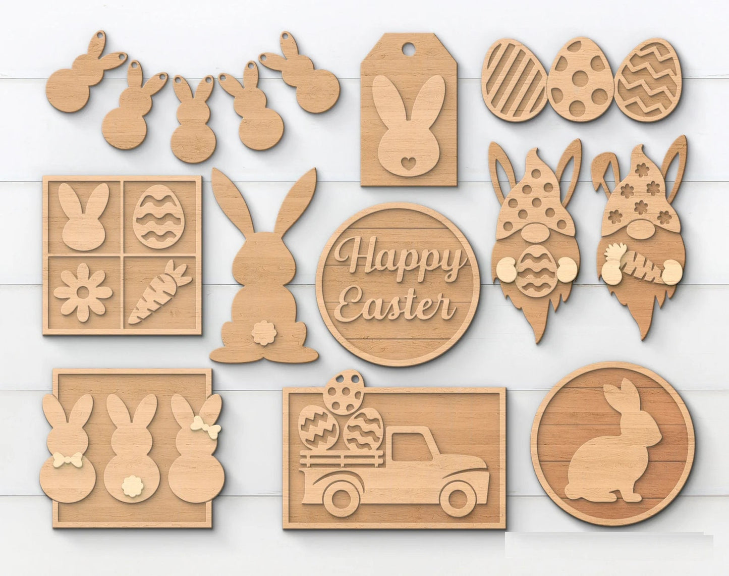 Easter Wood Tiered Tray Blank