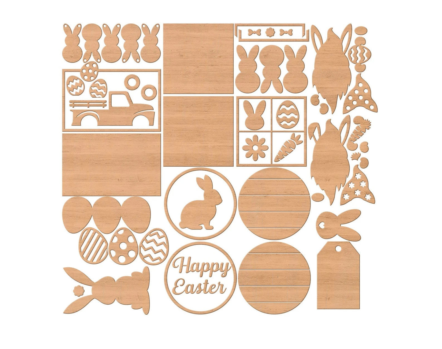 Easter Wood Tiered Tray Blank