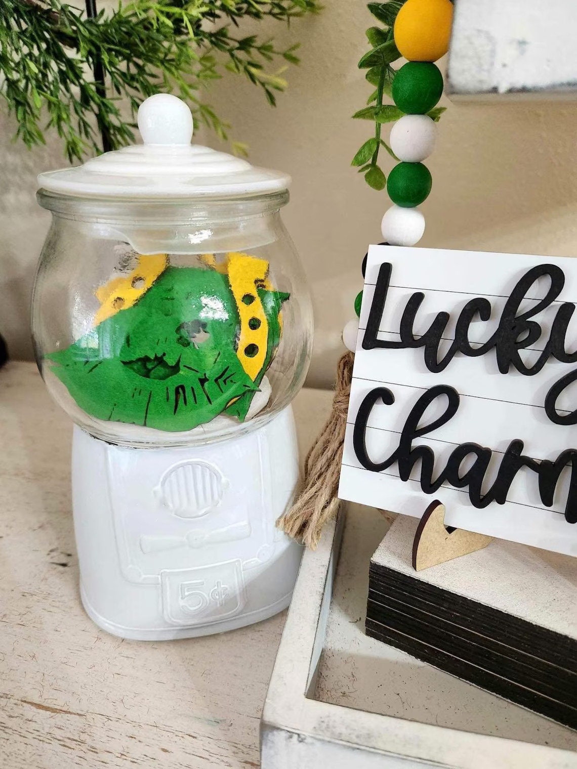 St Patrick's Day Wood Tiered Tray DiY