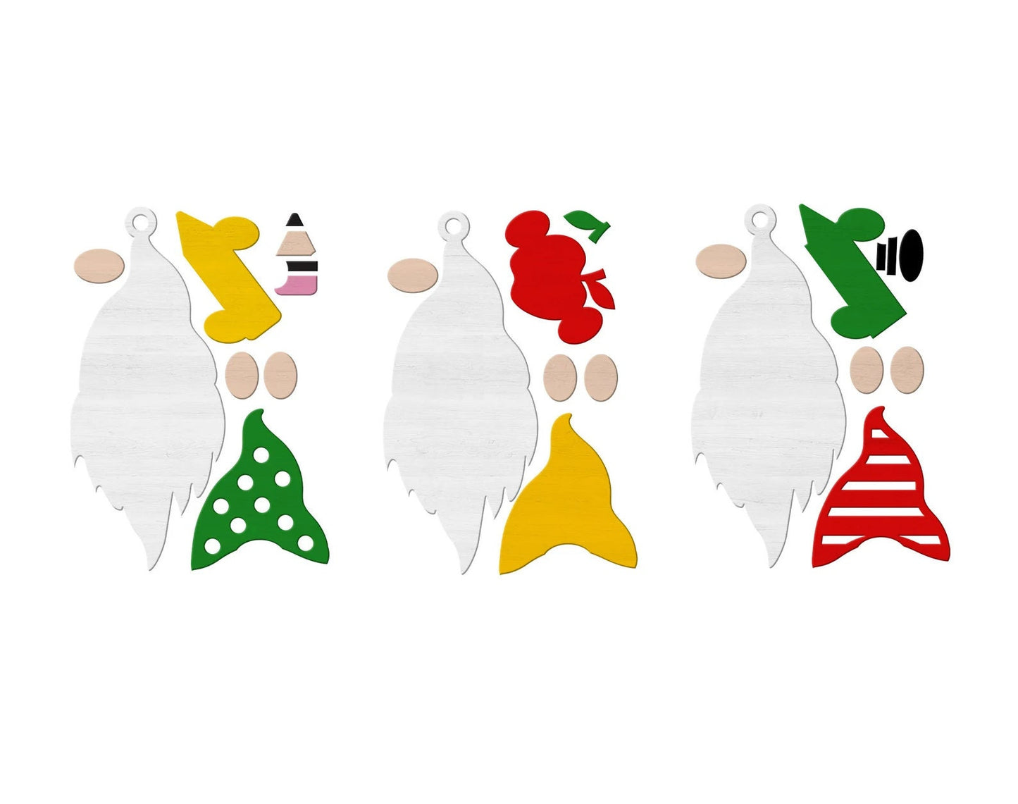 Teacher Wood Gnome Ornament Paint Kit