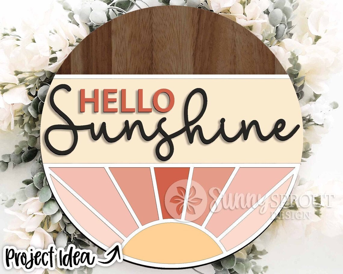 Hello Sunshine Door Hanger DiY