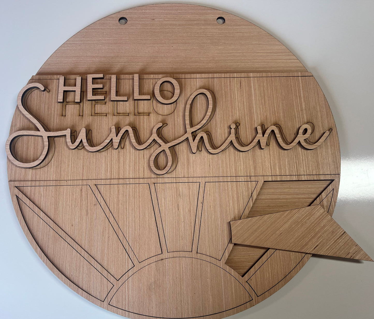 Hello Sunshine Door Hanger DiY