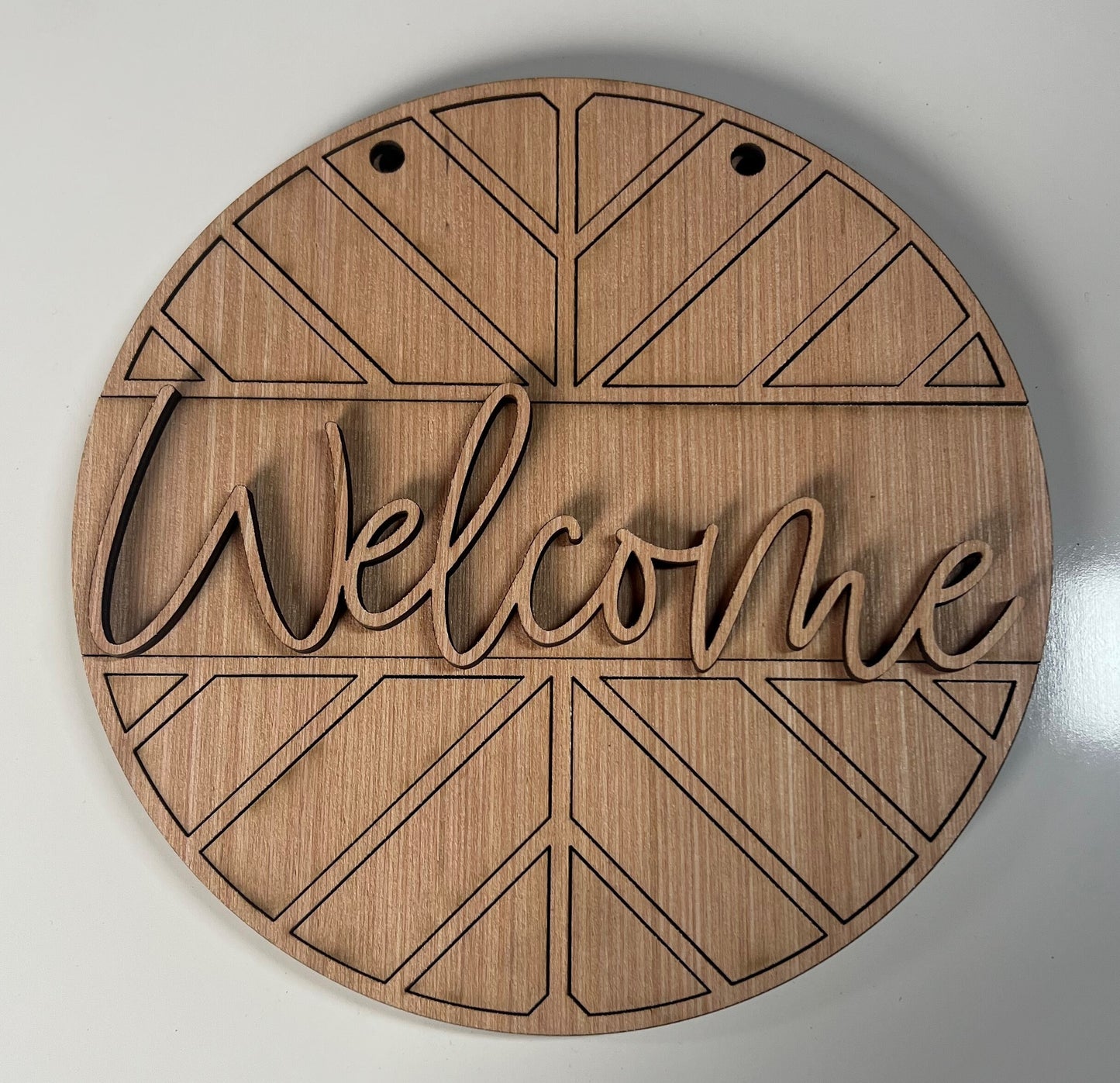 Chevron Welcome Door Hanger DiY