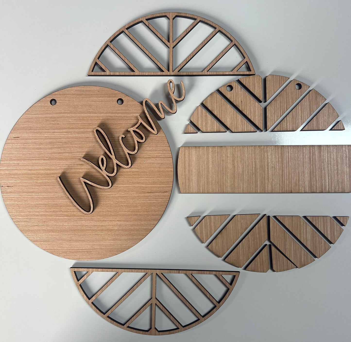 Chevron Welcome Door Hanger DiY