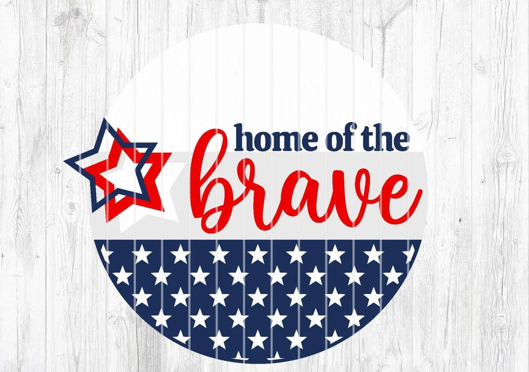 American Flag - Home of the Brave Door Hanger DiY
