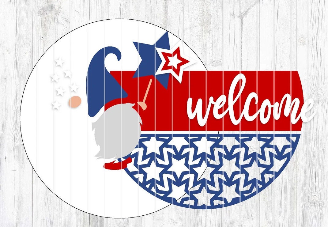 Patriotic Gnome Door Hanger DiY