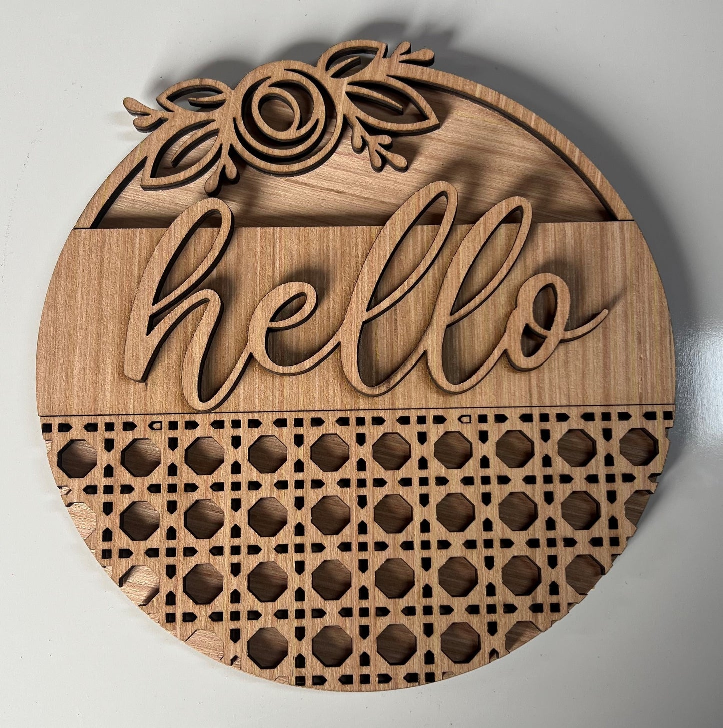 Hello Rattan & Rose Round Door Hanger DiY