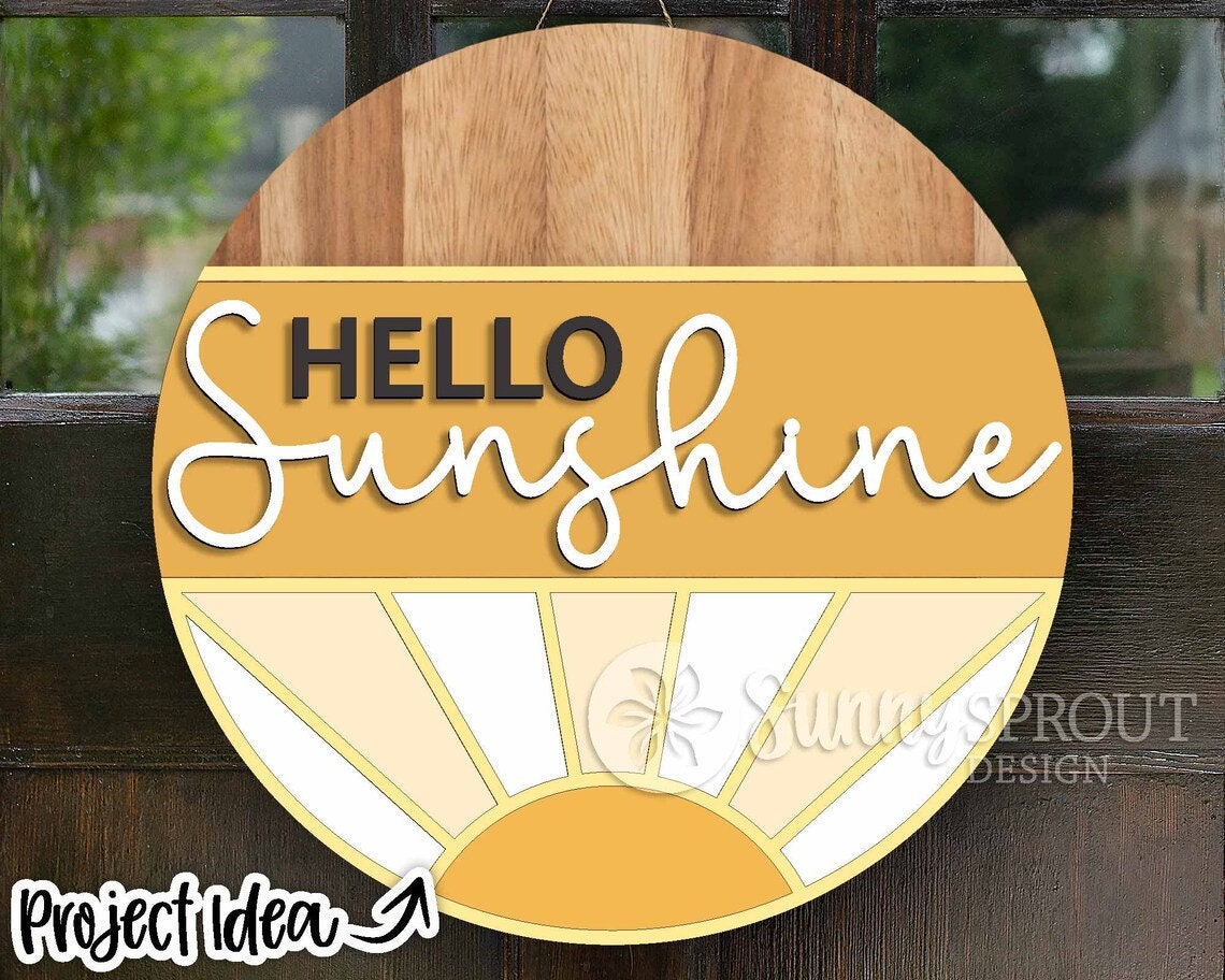 Hello Sunshine Door Hanger DiY