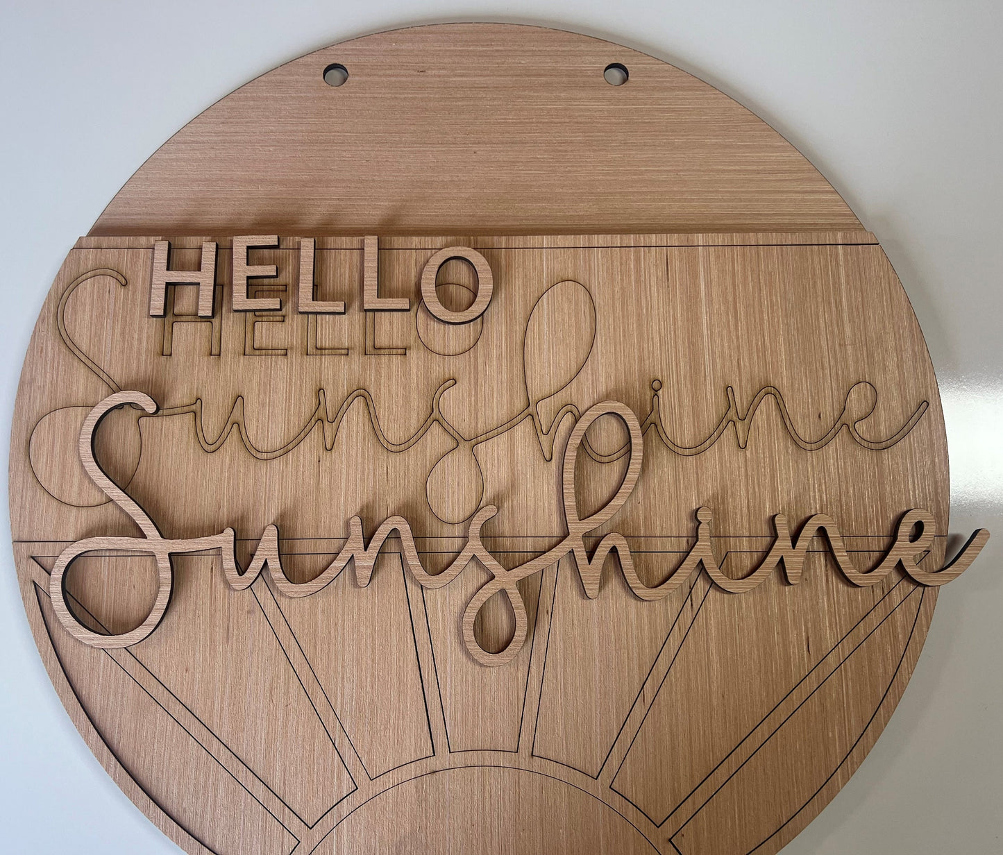 Hello Sunshine Door Hanger DiY