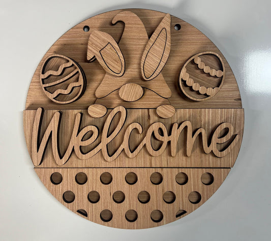Bunny Gnome Welcome Door Hanger DiY