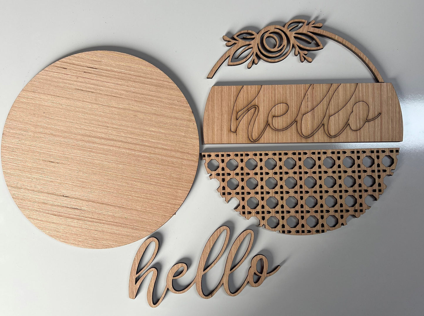 Hello Rattan & Rose Round Door Hanger DiY