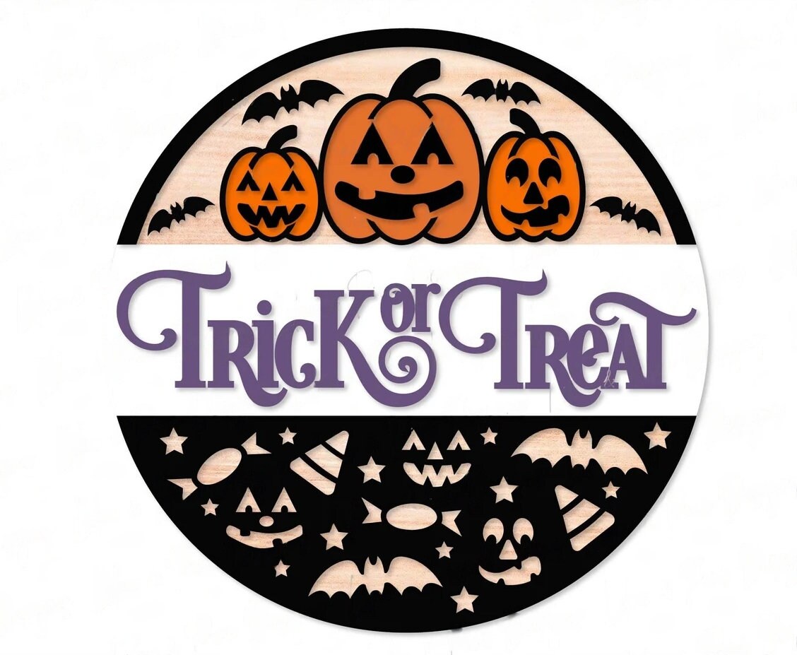 Trick or Treat Door Hanger DiY