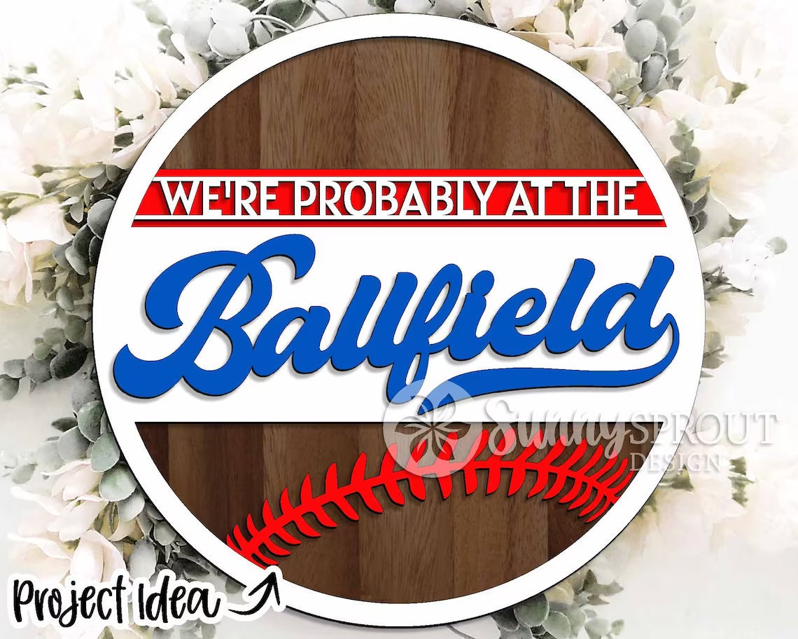 Ballfield Door Hanger DiY | Door Hanger DiY