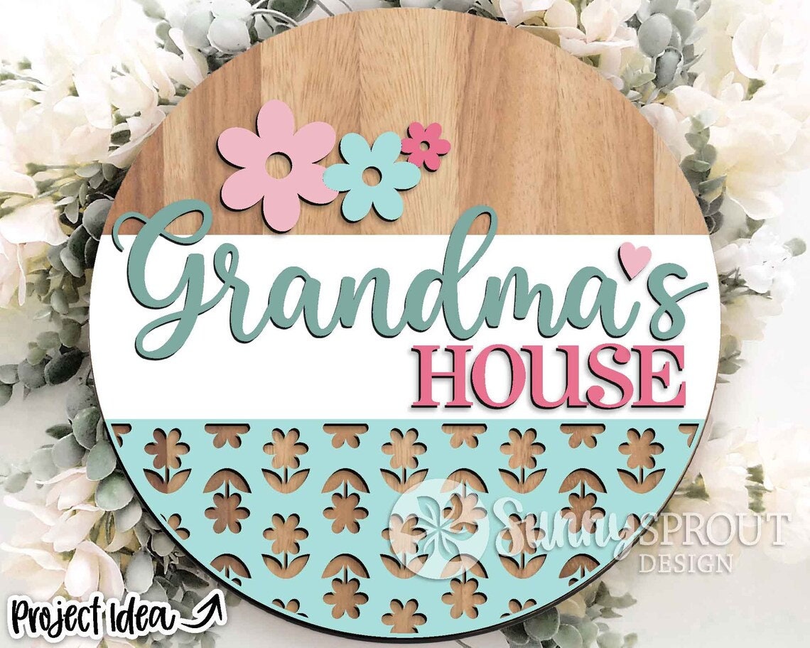 Grandma's House Door Hanger DiY