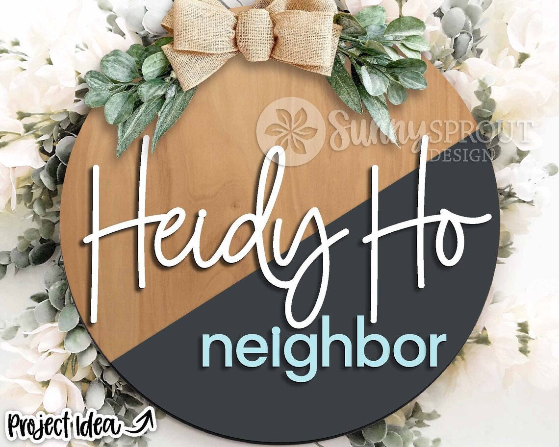 Heidy Ho Neighbor Door Hanger DiY