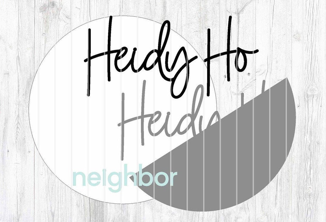Heidy Ho Neighbor Door Hanger DiY