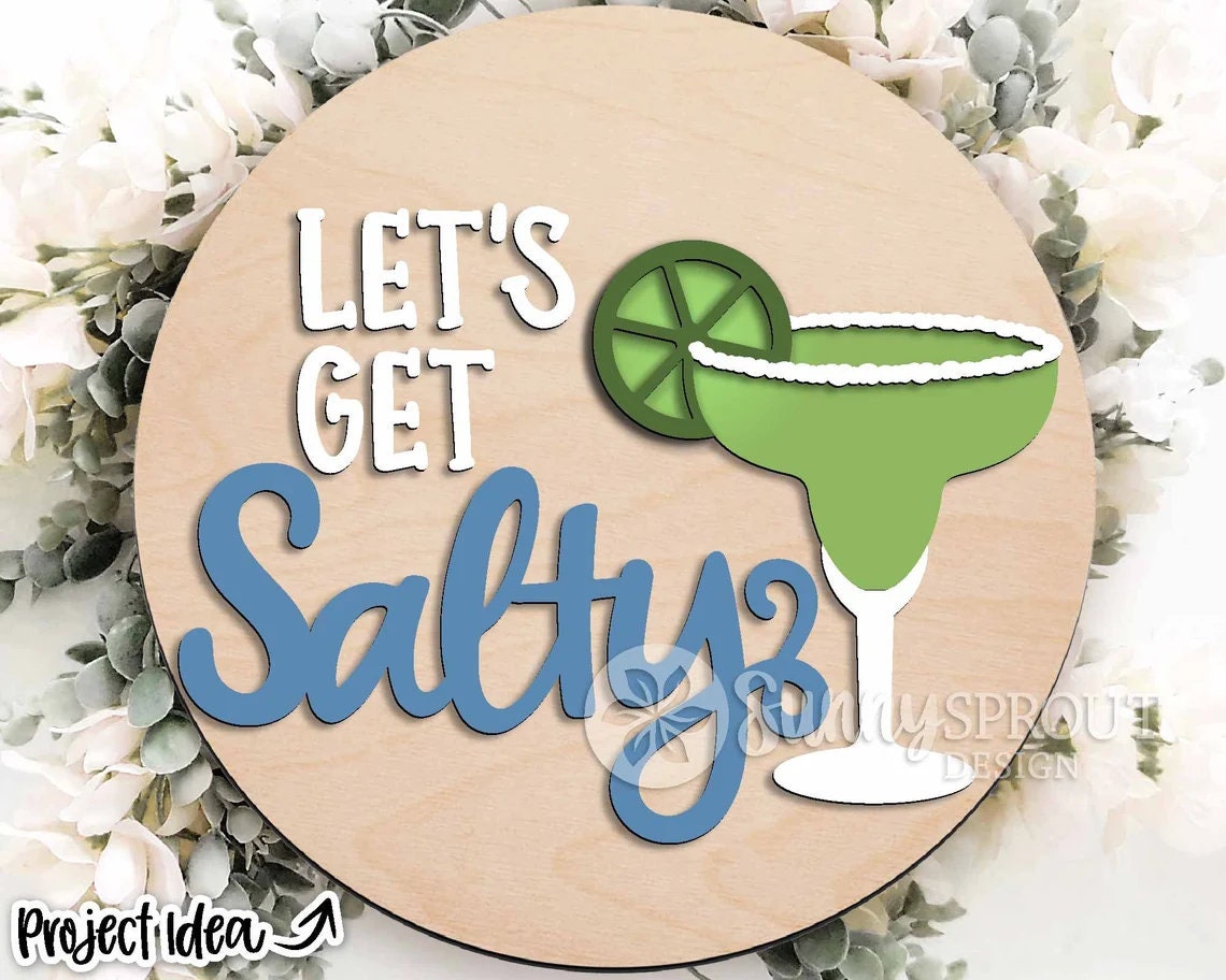 Let's Get Salty Door Hanger DiY